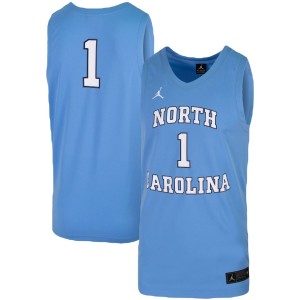 #1 North Carolina Tar Heels Jordan Brand Unisex Women's Basketball Replica Jersey - Carolina Blue