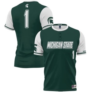 #1 Michigan State Spartans ProSphere Softball Jersey - Green