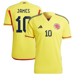 James Rodriguez Colombia National Team adidas 2022/23 Home Replica Player Jersey - Yellow