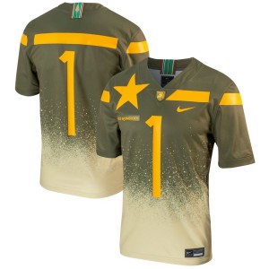 #1 Army Black Knights Nike 1st Armored Division Old Ironsides Untouchable Football Jersey - Olive