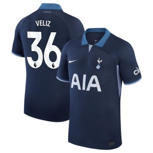 Alejo Veliz Tottenham Hotspur Nike 2023/24 Away Stadium Replica Jersey - Navy