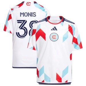Alex Monis Chicago Fire adidas Youth 2023 A Kit For All Replica Jersey - White