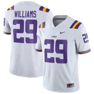 Greedy Williams LSU Tigers Nike Game Jersey - White