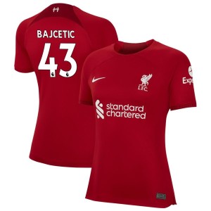 Stefan Bajcetic Liverpool Nike Women's 2022/23 Home Replica Jersey - Red