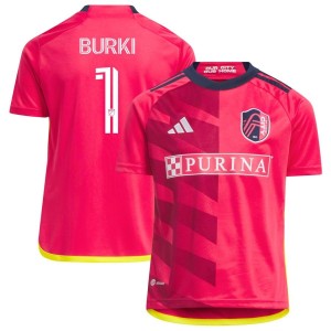 Roman Burki St. Louis City SC adidas Youth 2023 CITY Kit Replica Jersey - Red