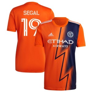 Gabe Segal New York City FC adidas 2022 The Volt Kit Replica Jersey - Orange
