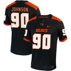 Jojo Johnson Oregon State Beavers Nike NIL Replica Football Jersey - Black
