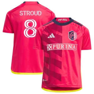Jared Stroud St. Louis City SC adidas Youth 2023 CITY Kit Replica Jersey - Red