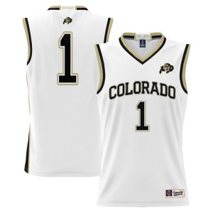 #1 Colorado Buffaloes ProSphere Youth Replica Basketball Jersey - White