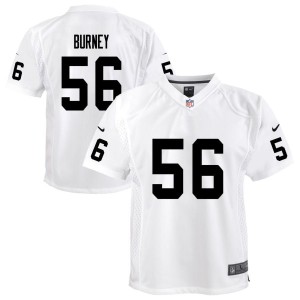 Amari Burney Las Vegas Raiders Nike Youth Team Game Jersey - White