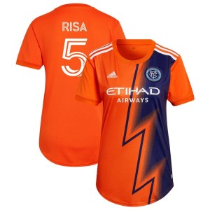 Birk Risa New York City FC adidas Women's 2022 The Volt Kit Replica Jersey - Orange