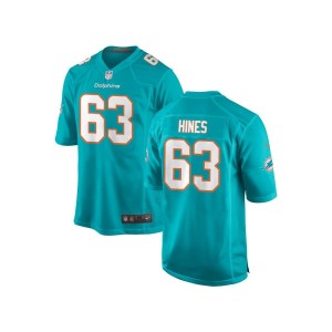 Chasen Hines Miami Dolphins Nike Youth Game Jersey - Aqua