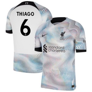 Thiago Alcantara Thiago Liverpool Nike 2022/23 Away Vapor Match Authentic Jersey - White