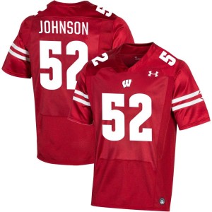 Kaden Johnson Wisconsin Badgers Under Armour NIL Replica Football Jersey - Red