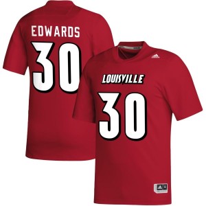 Derrick Edwards Louisville Cardinals adidas NIL Replica Football Jersey - Red