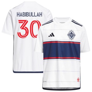 Kamron Habibullah Vancouver Whitecaps FC adidas Youth 2023 Bloodlines Replica Jersey - White