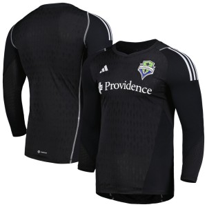 Seattle Sounders FC adidas 2023 Goalkeeper Long Sleeve Replica Jersey - Black