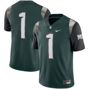 #1 Michigan State Spartans Nike Alternate Limited Jersey - Green