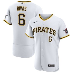 Alfonso Rivas Pittsburgh Pirates Nike Home Authentic Jersey - White