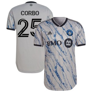 Gabriele Corbo CF Montreal adidas 2023 Secondary Authentic Jersey - Gray