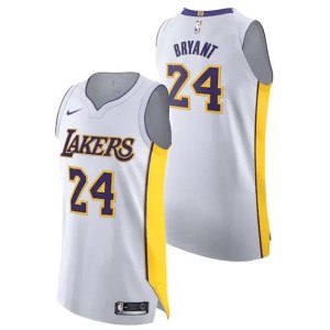 Men's Los Angeles Lakers Kobe Bryant #24 Classic Jersey White