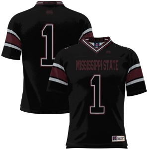 #1 Mississippi State Bulldogs ProSphere Team Endzone Football Jersey - Black