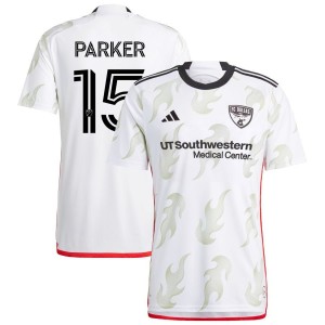 Isaiah Parker FC Dallas adidas 2023 Burn Baby Burn Replica Jersey - White