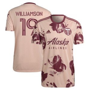 Eryk Williamson Portland Timbers adidas 2023 Heritage Rose Kit Replica Player Jersey - Pink
