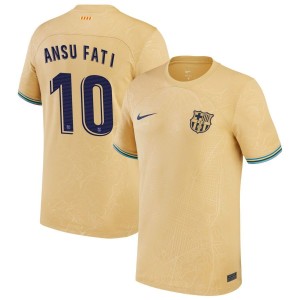 Ansu Fati Ansu Fati Barcelona Nike Youth 2022/23 Away Replica Jersey - Yellow