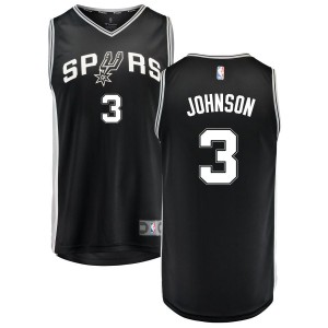 Keldon Johnson San Antonio Spurs Fanatics Branded Fast Break Replica Jersey Black - Icon Edition