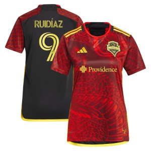 Raul Ruidiaz Seattle Sounders FC adidas Women's 2023 The Bruce Lee Kit Replica Jersey - Red