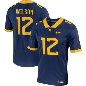 Anthony Wilson West Virginia Mountaineers Nike NIL Replica Football Jersey - Navy