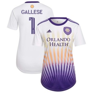 Pedro Gallese Orlando City SC adidas Women's 2022 The Sunshine Kit Replica Jersey - White