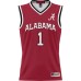 #1 Alabama Crimson Tide ProSphere Youth Basketball Jersey - Crimson