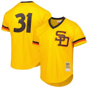 Dave Winfield San Diego Padres Mitchell & Ness Cooperstown Collection Mesh Batting Practice Jersey - Gold
