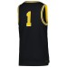 #1 Michigan Wolverines Jordan Brand Youth Icon Replica Basketball Jersey - Navy