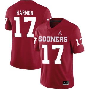 Damond Harmon Oklahoma Sooners Jordan Brand NIL Replica Football Jersey - Crimson