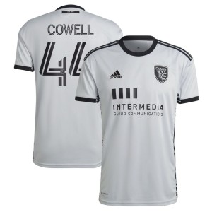 Cade Cowell San Jose Earthquakes adidas 2022 The Creator Kit Replica Player Jersey - Gray