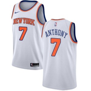 Men's New York Knicks Carmelo Anthony Association Jersey - White