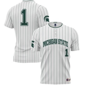 #1 Michigan State Spartans ProSphere Softball Jersey - White