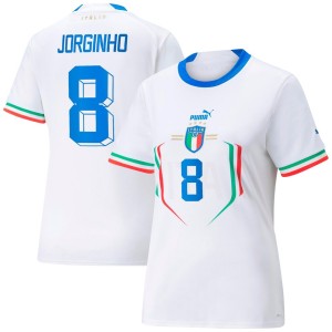 Jorginho Italy National Team Puma Women's 2022/23 Away Replica Player Jersey - White