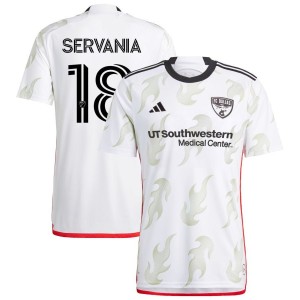 Brandon Servania FC Dallas adidas 2023 Burn Baby Burn Replica Jersey - White