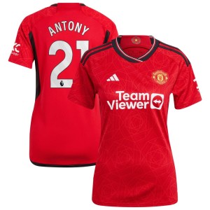 Antony Manchester United adidas Women's 2023/24 Home Replica Player Jersey - Red