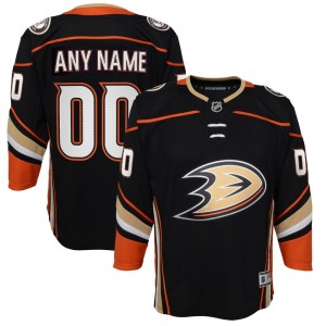 Anaheim Ducks Youth Home Premier Custom Jersey - Black