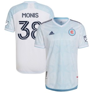 Alex Monis Chicago Fire adidas 2022 Lakefront Kit Authentic Jersey - White
