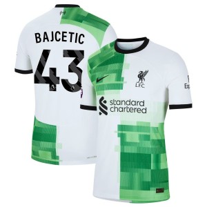 Stefan Bajcetic  Liverpool Nike 2023/24 Away Authentic Jersey - White