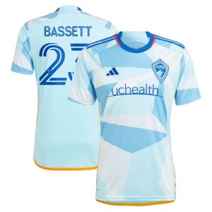 Cole Bassett Colorado Rapids adidas 2023 New Day Kit Replica Jersey - Light Blue