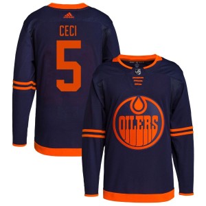 Cody Ceci Edmonton Oilers adidas Alternate Primegreen Authentic Pro Jersey - Navy