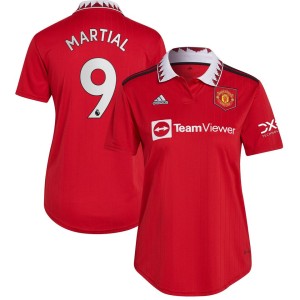 Anthony Martial Manchester United adidas Women's 2022/23 Home Replica Player Jersey - Red