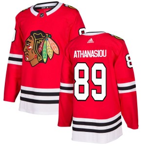 Andreas Athanasiou Chicago Blackhawks adidas Authentic Jersey - Red